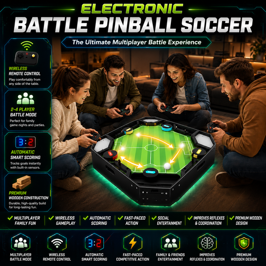 Multiplayer Pinball Game Table with Remote & Auto Scoring