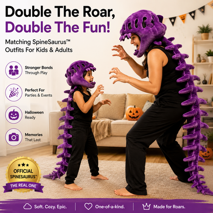 SpineSaurus™ Plush Dino Outfit – Official Color Roar Collection