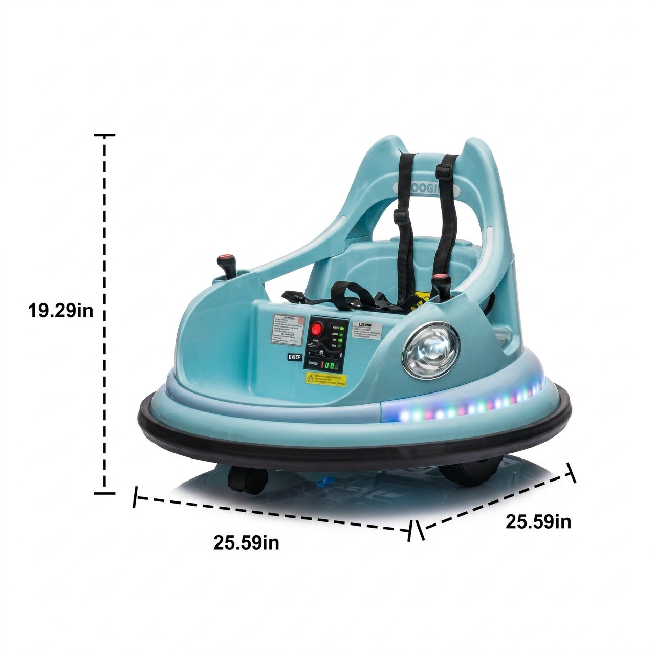 CoolSpin 360° Kids Bumper Car with LED & Remote